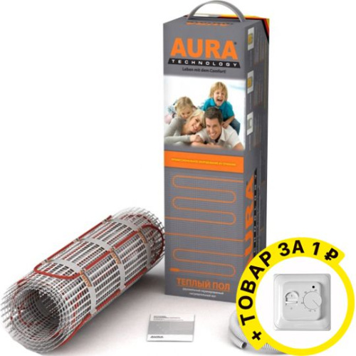 Теплый пол Aura Technology MTA 150-1,0 + терморегулятор фото 3
