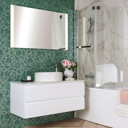Мебель для ванной Jacob Delafon Madeleine 100 белый блестящий с подсветкой фото 7