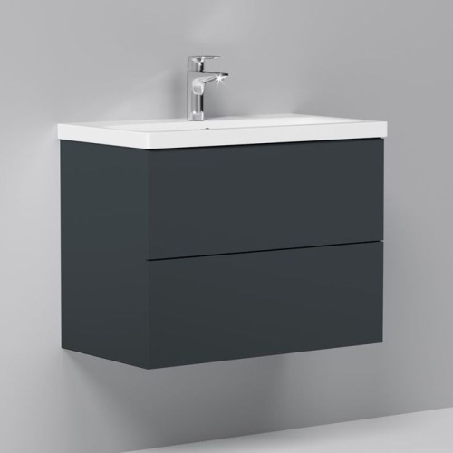 Мебель для ванной AM.PM Gem 75 графит матовый, подвесная фото 4