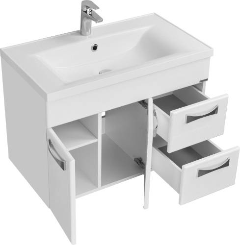 Мебель для ванной AQUATON Диор 80 белая фото 3