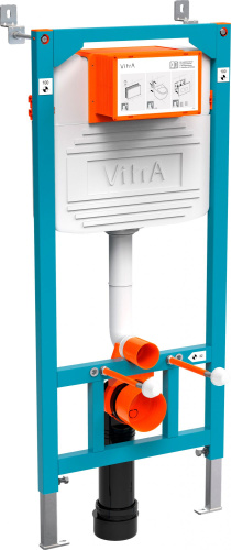 Комплект Унитаз подвесной Vitra Shift 7742B003-0075 с крышкой 191-003-009 + система инсталляции 800-2010 кнопка смыва хром фото 5