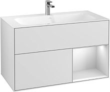 Мебель для ванной Villeroy & Boch Finion G040MTMT 100 с подсветкой и освещением стены
