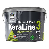 Краска для стен и потолков Düfa Premium KeraLine Keramik Paint 3 глубокоматовая белая база 1 9 л.