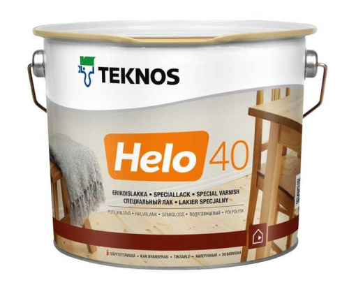 Лак Teknos Helo 40 алкидно-уретановая,для паркета и пола, полуглянцевый специальный