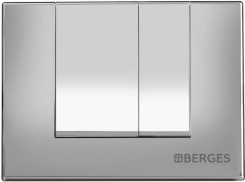 Комплект Berges Wasserhaus Novum 043267 кнопка хром глянцевый фото 6