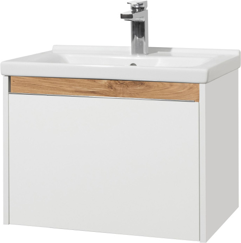 Комплект Унитаз подвесной Gustavsberg Hygienic Flush WWC 5G84HR01 безободковый + Мебель для ванной STWORKI Стокгольм 60 фото 7
