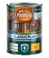 Пропитка декоративная для защиты древесины Pinotex Classic Plus 3 в 1 скандинавский серый 0,9 л.