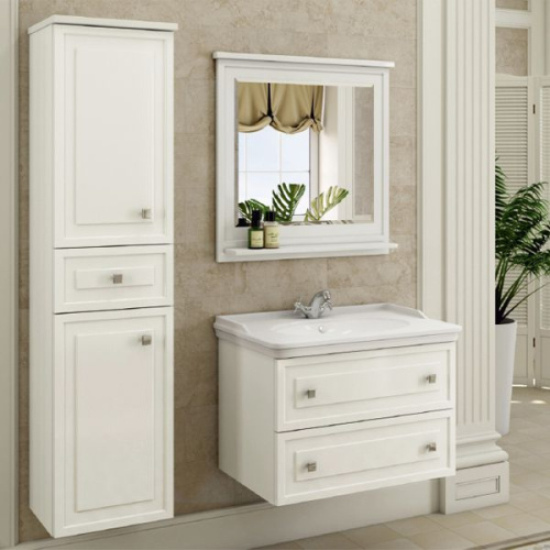 Мебель для ванной Comforty Феррара 80, подвесная, белая фото 8