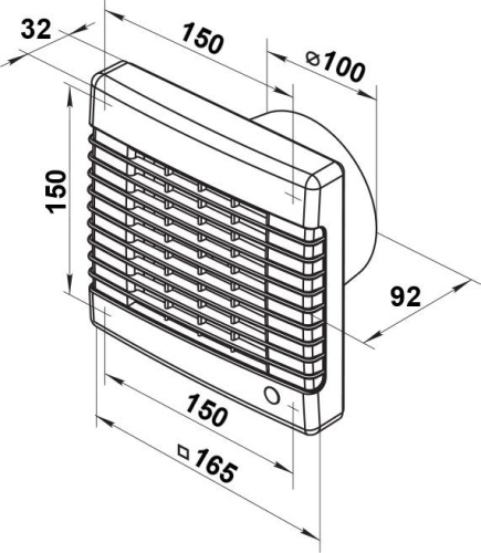 Вытяжной вентилятор Vents 100 МАВ с жалюзи фото 5