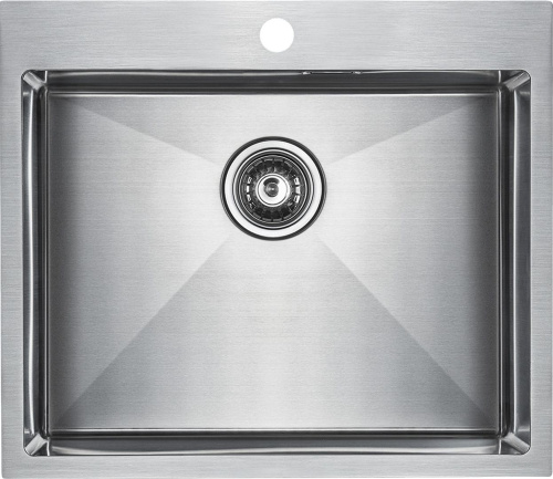 Мойка кухонная Paulmark Isar PM805951-BS брашированная нержавеющая сталь фото 4