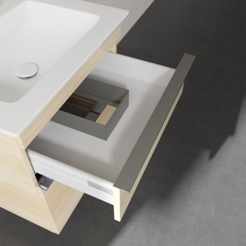 Мебель для ванной Villeroy & Boch Venticello 55 elm impresso, с ручками хром фото 5