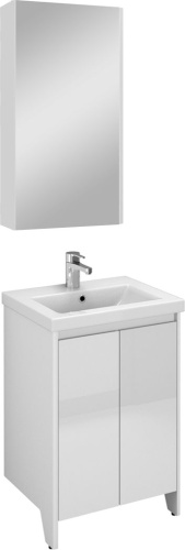 Мебель для ванной Velvex Klaufs 50.2D белая, напольная фото 6