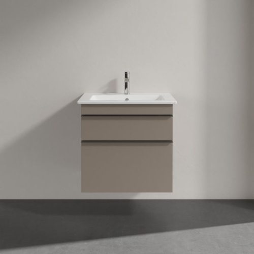 Мебель для ванной Villeroy & Boch Venticello 60 truffle grey, с ручками хром фото 2