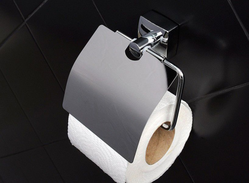 Держатель туалетной бумаги Fixsen Kvadro FX-61310 с крышкой фото 2