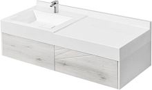 Мебель для ванной AQUATON Сакура 120 L, ольха наварра, белая