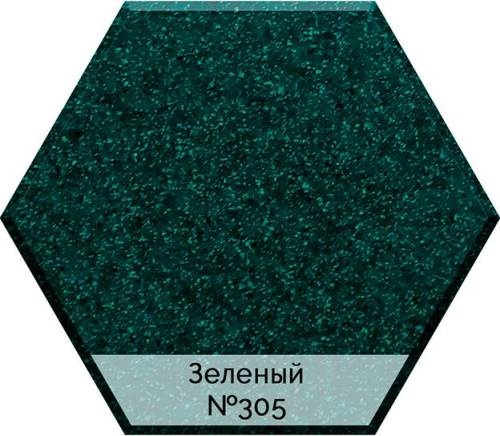 Смеситель AquaGranitEx C-1040 для кухонной мойки, зеленый фото 2