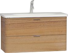 Мебель для ванной VitrA Nest Trendy 80 с LED подсветкой, натуральная древесина