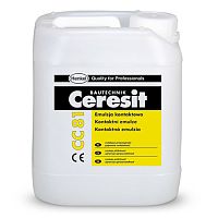 CERESIT CC 81 добавка модифицирующая повышающая адгезию для бетона и цементных растворов (10л)