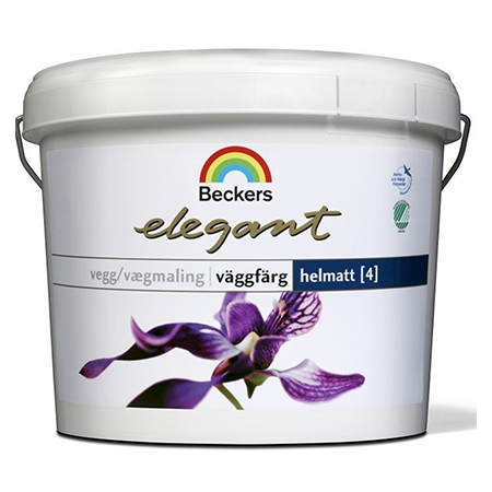 Beckers Elegant Vaggfarg HelMatt / Беккерс Элегант 4 глубокоматовая краска для стен и потолков