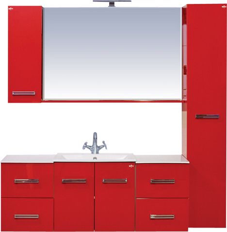 Зеркало Misty Атланта 107 красное фото 3 Зеркало Misty Атланта 107 красное фото 3