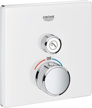 82 150 руб. Термостат Grohe Grohtherm SmartControl 29153LS0 для душа, moon white Термостат Grohe Grohtherm SmartControl 29153LS0 для душа, moon white