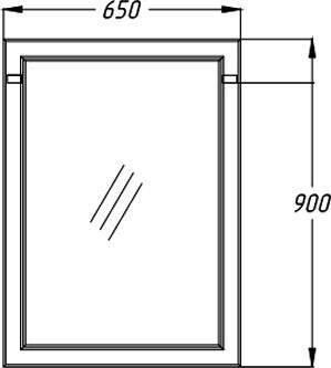 Зеркало Opadiris Омега 65 слоновая кость фото 4 Зеркало Opadiris Омега 65 слоновая кость фото 4