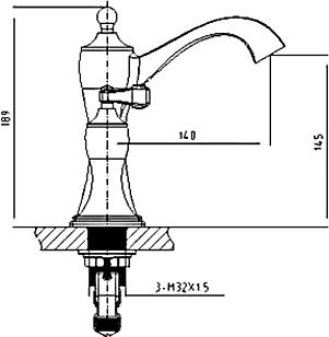 18 743 руб. Смеситель Timo Unari 7511/04F black antique, для раковины фото 2 Смеситель Timo Unari 7511/04F black antique, для раковины фото 2
