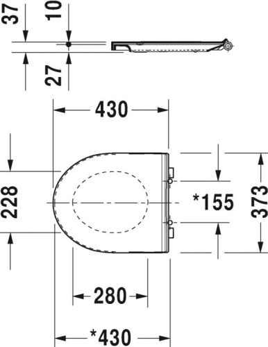 Комплект Унитаз подвесной Duravit DuraStyle 45620900A1 безободковый + Система инсталляции для унитазов AlcaPlast Sadromodul AM101/1120-001 с белой кнопкой и шумоизоляцией фото 7