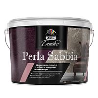 Покрытие декоративное Dufa Creative Perla Sabbia эффект жемчужных песчаных вихрей база ARGENTO LC-001 5 кг.