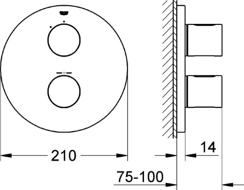 Термостат Grohe Grohtherm 3000 Cosmopolitan 19467000 для душа фото 3