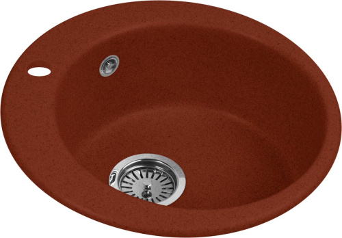 Мойка кухонная AquaGranitEx M-05 красный марс фото 4