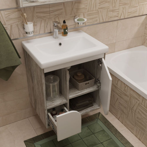 Мебель для ванной DIWO Самара 60 дуб скандинавский фото 4