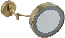 Косметическое зеркало Migliore 21977 с галогеновой подсветкой, бронза