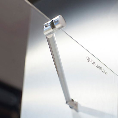 Шторка на ванну GuteWetter Lux Pearl GV-002A правая 100 см стекло бесцветное, фурнитура хром фото 4