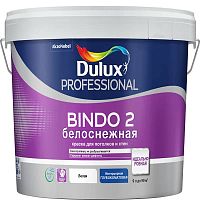 Краска для стен и потолков Dulux Professional Bindo 2 глубокоматовая белоснежная 4,5 л.