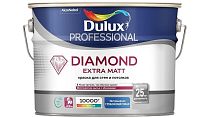 Краска для стен и потолков водно-дисперсионная Dulux Diamond Extra Matt глубокоматовая база BC 0,9 л.