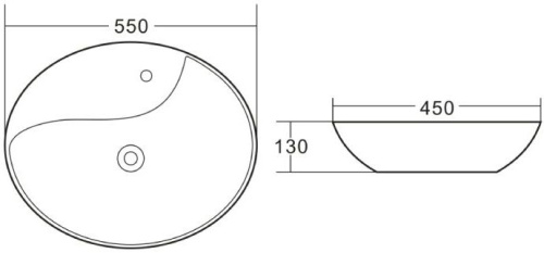 Раковина BelBagno BB1370 накладная фото 3