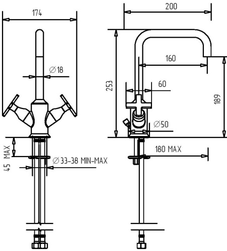 Смеситель Migliore Sirius 28164 для раковины, хром фото 5