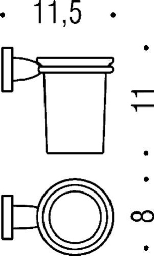 Набор Colombo Design Basic Держатель туалетной бумаги В2708 + Ершик В2707 + Дозатор B9332 + Стакан B2702 фото 9