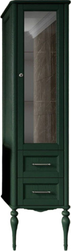 Шкаф-пенал ValenHouse Эстетика R, зеленый, ручки хром фото 2