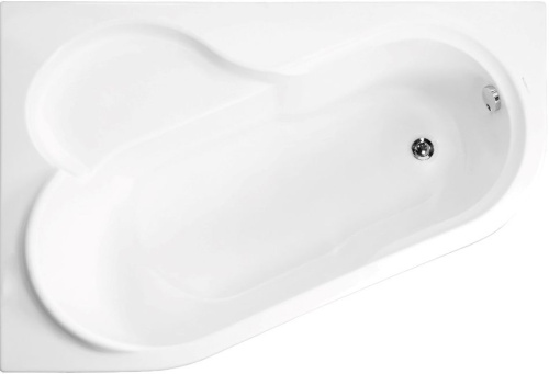 Акриловая ванна Vagnerplast Selena 150x100 L ультра белый фото 6