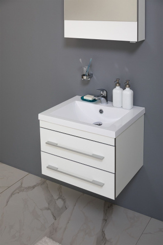 Мебель для ванной Aquanet Верона 58 подвесная белая фото 2