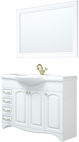 Мебель для ванной Corozo Классика 120 с бельевой корзиной фото 11