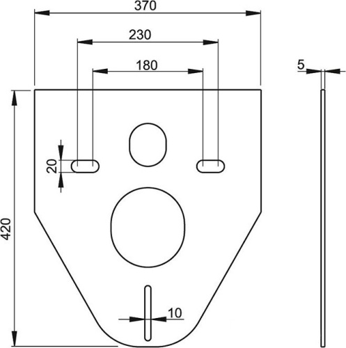 Комплект Унитаз подвесной Duravit D-code 45700900A1 безободковый + Система инсталляции для унитазов AlcaPlast AM101/1120-4:1RS M71-001 фото 9