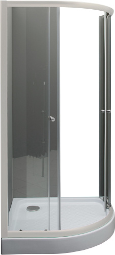 Душевой уголок De Aqua R100100OP-W 100х100, стекло прозрачное фото 3