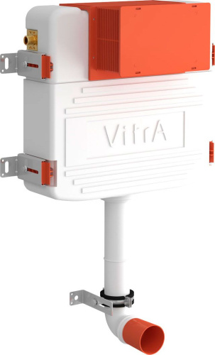 Смывной бачок скрытого монтажа VitrA 800-2020 с кнопкой смыва, хром фото 3