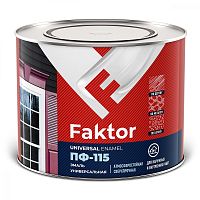 Faktor / Фактор эмаль ПФ-115 алкидная атмосферостойкая 0,8 кг