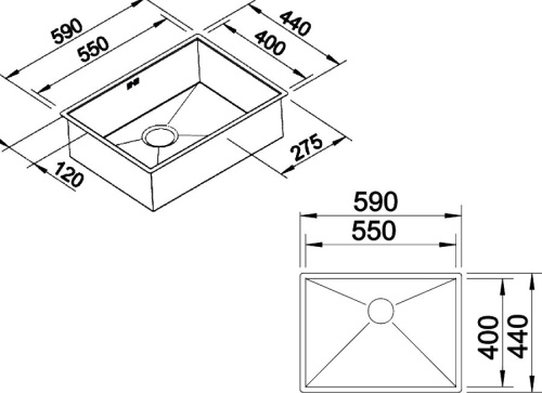 Мойка кухонная Blanco Zerox 550-U фото 4