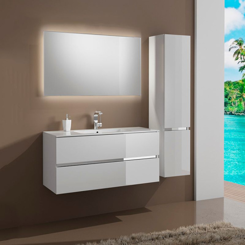 Мебель для ванной Sanvit Кубэ-2 75 белый глянец фото 4