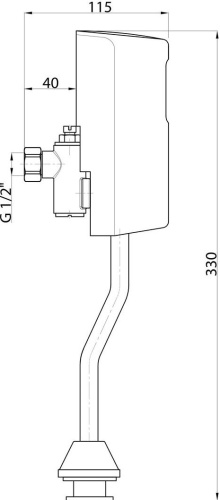 Смывное устройство для писсуаров GPD FPB01 сенсорное фото 2